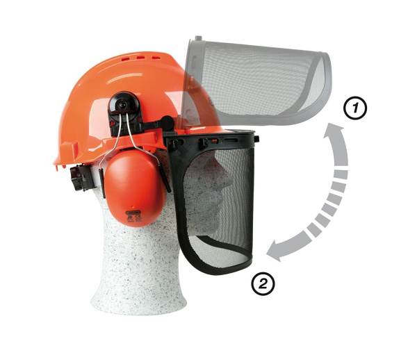 Шлем защитный для вальщиков Oregon красный 562412 в Екатеринбурге