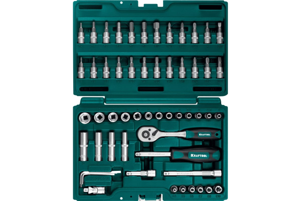 Набор инструмента Kraftool X-Drive 1/4", 57пр.  27885-H57 в Екатеринбурге 