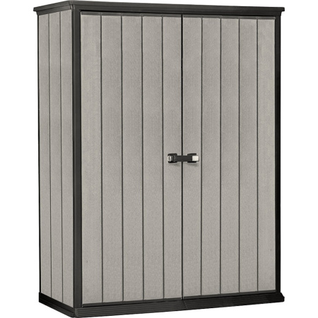 Шкаф уличный высокий из ПВХ "Keter" Хиг Стори 1500L серый 140х77х181см 43кг  17202203 в Екатеринбурге