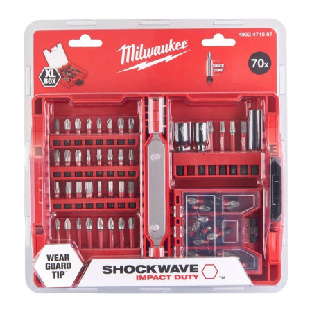 Набор бит Milwaukee SHOCKWAVE 70шт