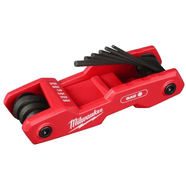 Набор Milwaukee из 9 складных HEX ключей дюймовых (5/64"-1/4")  4932493614