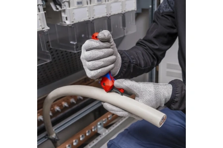 Нож для снятия изоляции KNIPEX с опорным башмаком 145мм  KN-1650145SB в Екатеринбурге 
