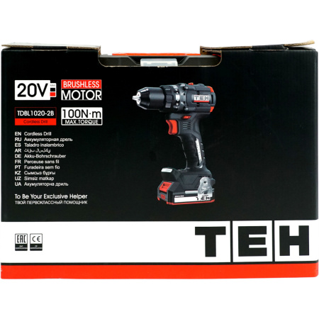 Аккумуляторная дрель TEH TDBL1020-2B  в Екатеринбурге