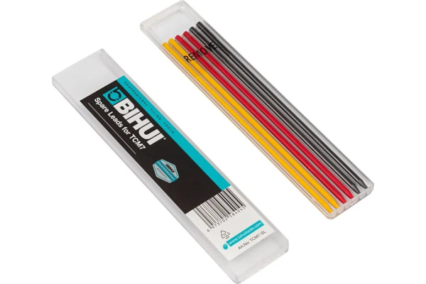 Набор грифелей для карандаша BIHUI 6шт. 2 графитовых, 2 красных и 2 желтых  TCM7-SL
