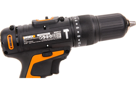Дрель-шуруповерт ударная аккумуляторная WORX WX371.3, 20В, 40Нм, 1.5Ач x1, кейс в Екатеринбурге