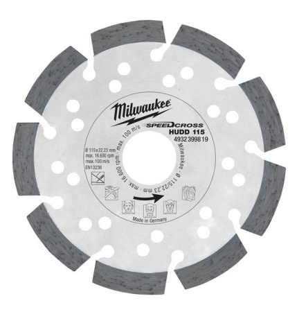 Алмазный диск HUDD 115 Milwaukee