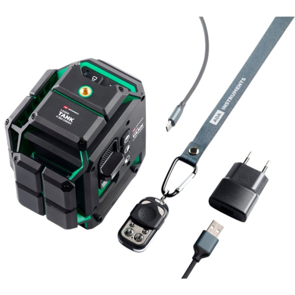 Нивелир лазерный ADA Laser TANK 4-360 Green Basic Edition 2H/2V до 40/70м.  А00631 в Екатеринбурге
