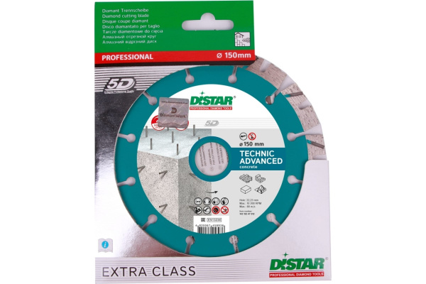 Алмазный диск по бетону армированному Distar Technic Advanсed 150хх22,2мм.  143 153 47 012 в Екатеринбурге
