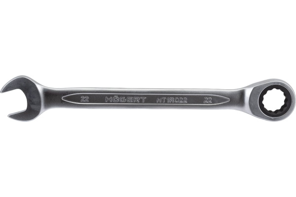 Ключ комбинированный с трещоткой HOEGERT 22мм.  HT1R022 в Екатеринбурге 