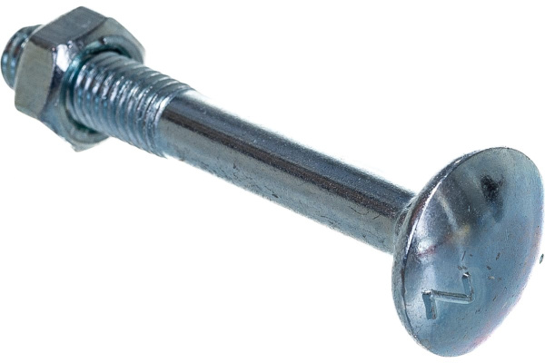Болт мебельный СТРОЙБАТ DIN 603  8x60 с гайкой 4шт 021370 в Екатеринбурге