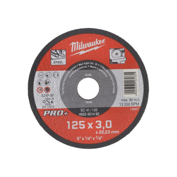 Отрезной диск Milwaukee SCS 41/125х3 PRO+ 1шт