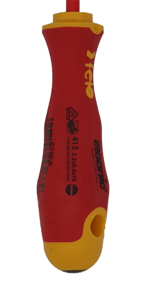 Отвертка диэлектрическая Felo Ergonic плоская шлицевая 2,5X0,4X75 41302590 в Екатеринбурге 