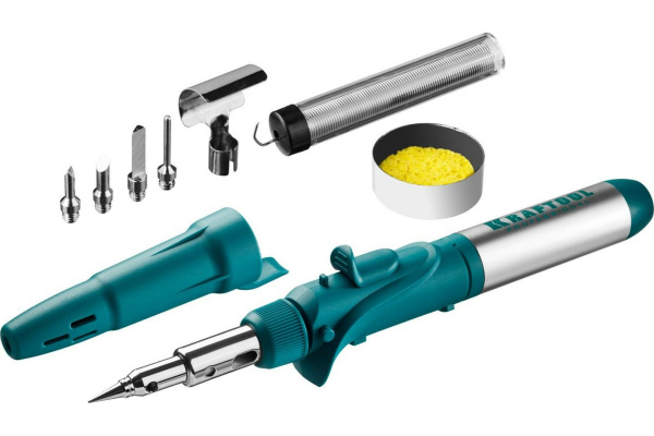 Паяльник газовый KRAFTOOL SolderPro 10 в 1 с пьезоподжигом.  55503-H10 в Екатеринбурге 