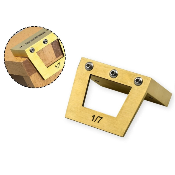 Шаблон разметочный для косых шипов ласточкин хвост 1:7 ПЕТРОГРАДЪ М00020159