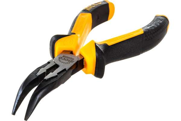 Тонкогубцы изогнутые  INGCO INDUSTRIAL 160 мм HBNP28168 в Екатеринбурге 