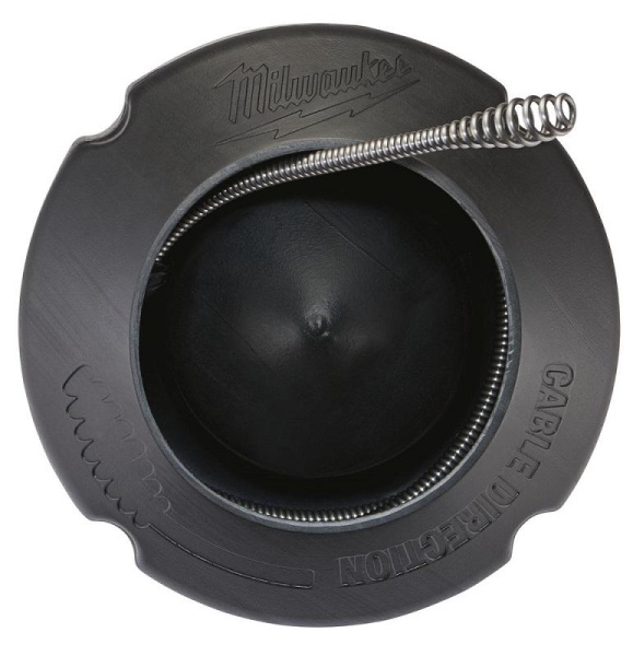 Троссик Milwaukee для прочистной машины 6мм x 7.6м spiral, bulb auger + барабан