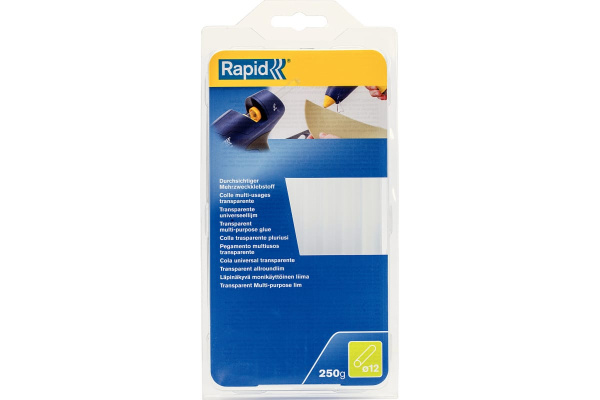 Стержни клеевые RAPID дерево, кожа, пробка, фаянс d.12мм., 190мм., прозрачные 250гр.  40107949 в Екатеринбурге