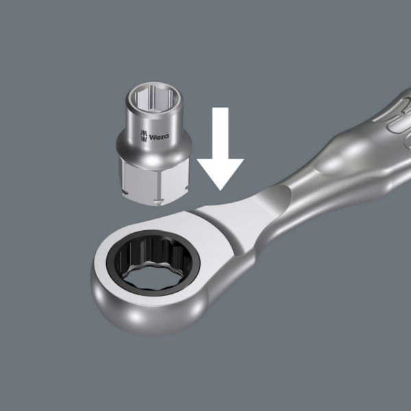 Набор бит и головок с 2 трещотками WERA Kraftform Kompakt Zyklop Mini 2 27 пр WE-135918. в Екатеринбурге 