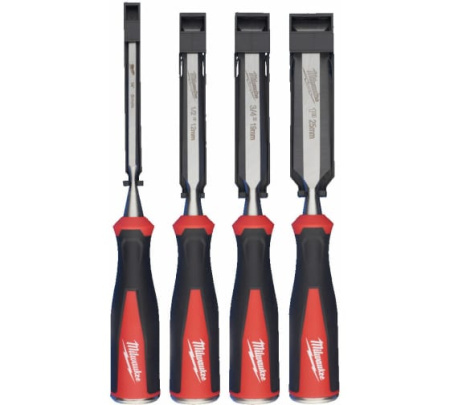 Набор плоских стамесок Milwaukee 4 ед. 4932479897