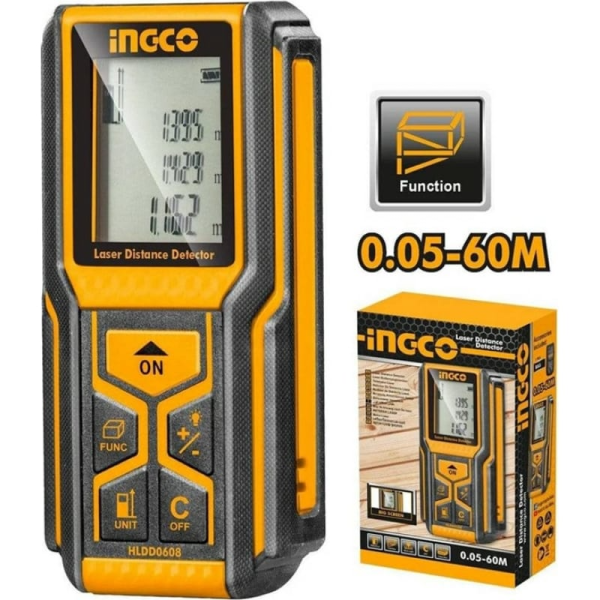 Лазерный дальномер INGCO 60 м  HLDD0608 в Екатеринбурге