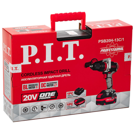 Дрель ударная аккумуляторная P.I.T  PSB20H-13C/1 в Екатеринбурге