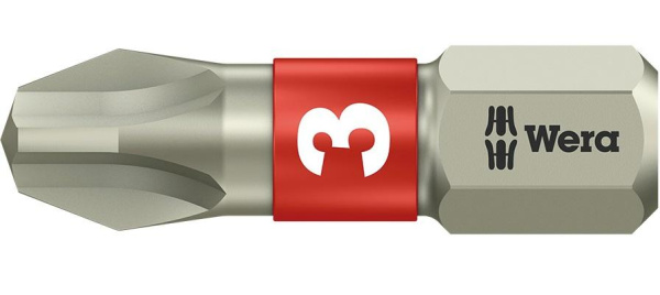 Бита "Wera" TS нерж.сталь PH3/25мм. WE-071012 в Екатеринбурге