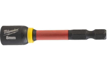 Торцевая насадка магнитная Milwaukee SHOCKWAVE c хвостовиком 1/4" Hex, 8x65 мм  4932492439