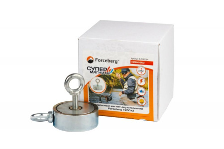 Поисковый магнит двухсторонний Forceberg F200х2, сила сц. 220 кг в Екатеринбурге 