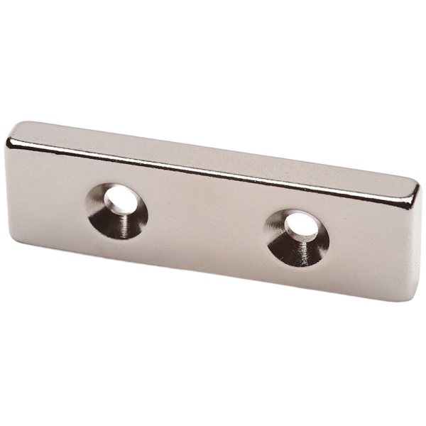 Неодимовый магнит Forceberg 50х15х6мм с двумя зенковками 4/7.5мм 1302050 в Екатеринбурге