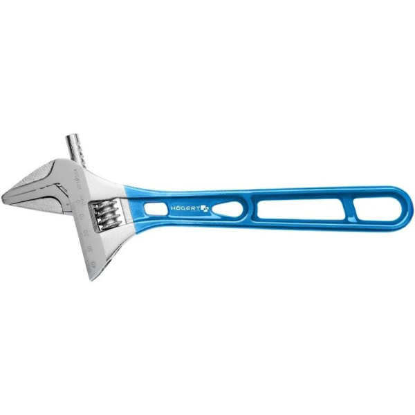 Разводной облегченный ключ HOEGERT с длинной рукояткой 256мм HT1P564 в Екатеринбурге 