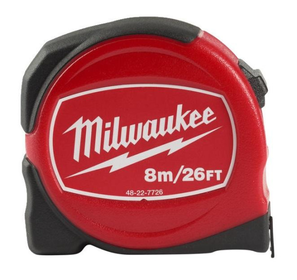 Рулетка Milwaukee SLIM 8м-26фт / ширна 25мм