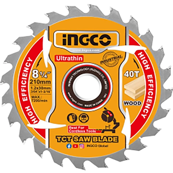 Диск пильный INGCO TCT 210 мм  TSB2103 в Екатеринбурге