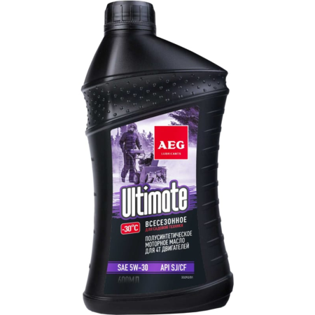 Масло четырехтактное  AEG Ultimate SAE 5W30 API SJ/CF 600 мл 33292 в Екатеринбурге