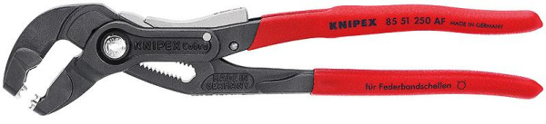 Щипцы для пружинных хомутов с фиксатором KNIPEX 85 51 250 AF KN-8551250AF в Екатеринбурге 