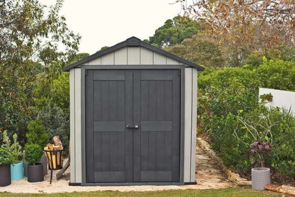 Блок хозяйственный из ПВХ "Keter" Окланд 757 серый 229x223,5x242см 140кг  17201310 в Екатеринбурге