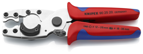 Труборез-ножницы KNIPEX для комбинированных многослойных (d 12 -25 мм) и защитных труб (d 18 - 35 мм), 210 мм KN-902520SB в Екатеринбурге 