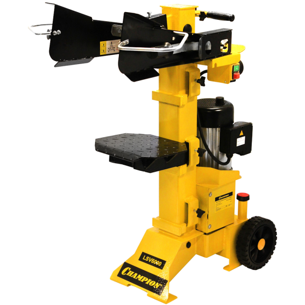 Дровокол CHAMPION LSV6000 (2,7кВт, 6тонн, 97кг+насадка для колки дров на 4 части)