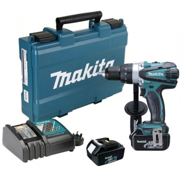 Аккумуляторная безударная дрель-шуруповерт Makita DDF458RFE в Екатеринбурге