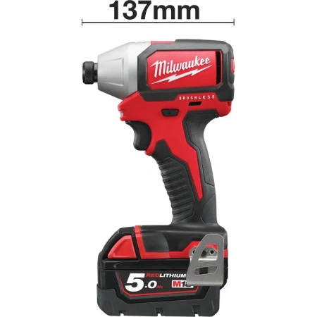 Аккумуляторный ударный винтоверт, бесщеточный Milwaukee M18 BLID-502C 4933448457