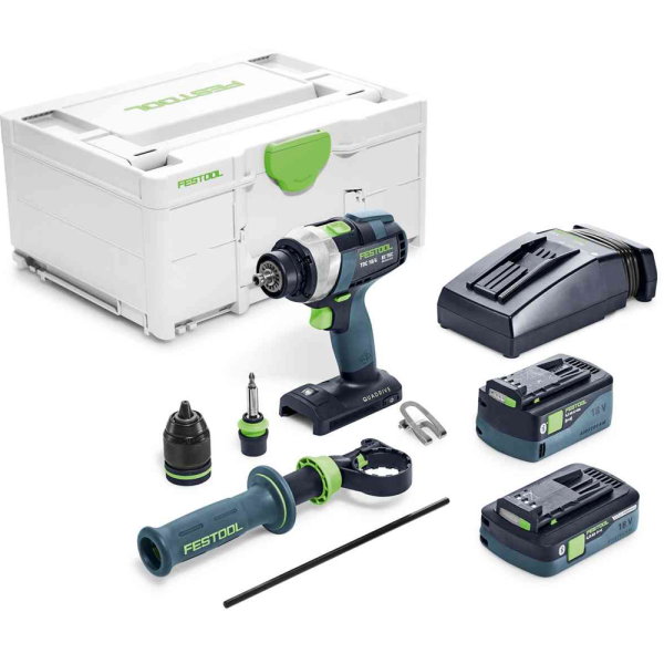 Акк.дрель-шуруповерт FESTOOL TDC 18/4 Li 5,2/4,0 I-Plus QUADRIVE 575602 в Екатеринбурге