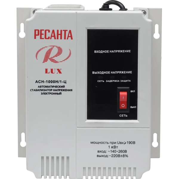 Стабилизатор Ресанта АСН- 1 000 Н/1-Ц  Lux 63/6/14 в Екатеринбурге