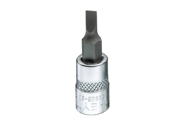 Головка торцевая HEYTEC 1/4"DR с вставкой-битой SL 4.0х0.7 HE-50825300383