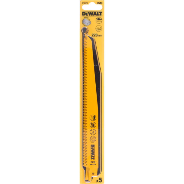 Полотно пильное для сабельной пилы DeWalt BiM по дереву 228х4.2мм S1111DF DT2349-QZ