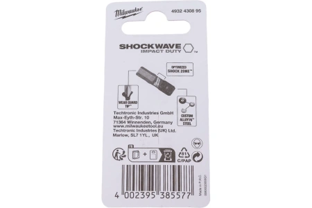 Насадка Milwaukee SHOCKWAVE Hex4 25мм 2шт 4932430895