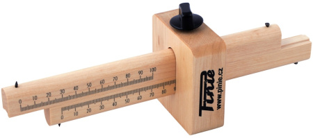 Рейка деревянная "PINIE" со шкалой и чертилкой до 170мм. 210х65х75мм. один зажим в Екатеринбурге 