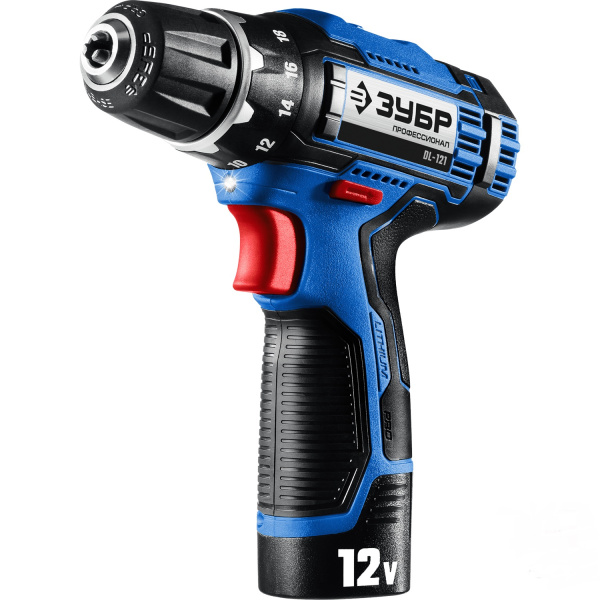 Дрель-шуруповерт аккумуляторный ЗУБР DL-121-22F