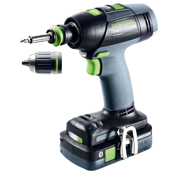 Аккумуляторная дрель-шуруповерт FESTOOL T 18+3 HPC 4,0 I-Plus-PROMO Edit с набором бит 577188 в Екатеринбурге
