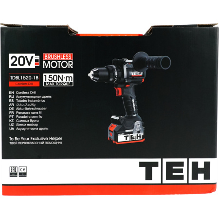 Аккумуляторная ударная дрель TEH TDBL1520-1B  в Екатеринбурге