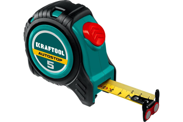 Рулетка Kraftool AutoStop 5метров  25мм.  3412-5-25
