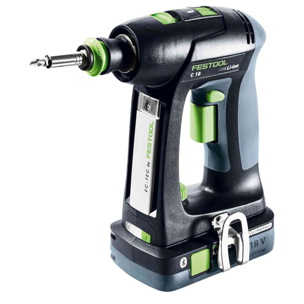 Аккумуляторная дрель-шуруповерт FESTOOL C18 HPC 4,0 I-Plus-PROMO Edit с набором бит  577187